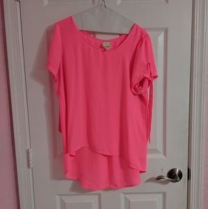Neon pink top